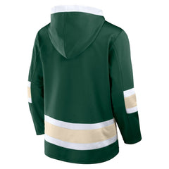 NHL Minnesota Wild Fanatics Inside Line Fleece Pullover Hoodie- Green