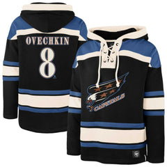 NHL Alexander Ovechkin Washington Capitals '47 Player Name & Number Lacer Pullover Hoodie