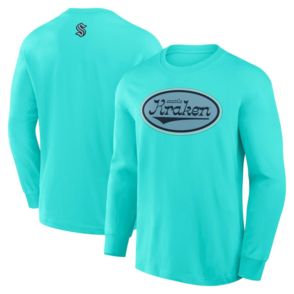NHL Seattle Kraken Fanatics Rewind Long Sleeve T-Shirt
