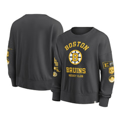 NHL Boston Bruins Fanatics Women's Oversized Vintage Go Team Pullover Sweatshirt