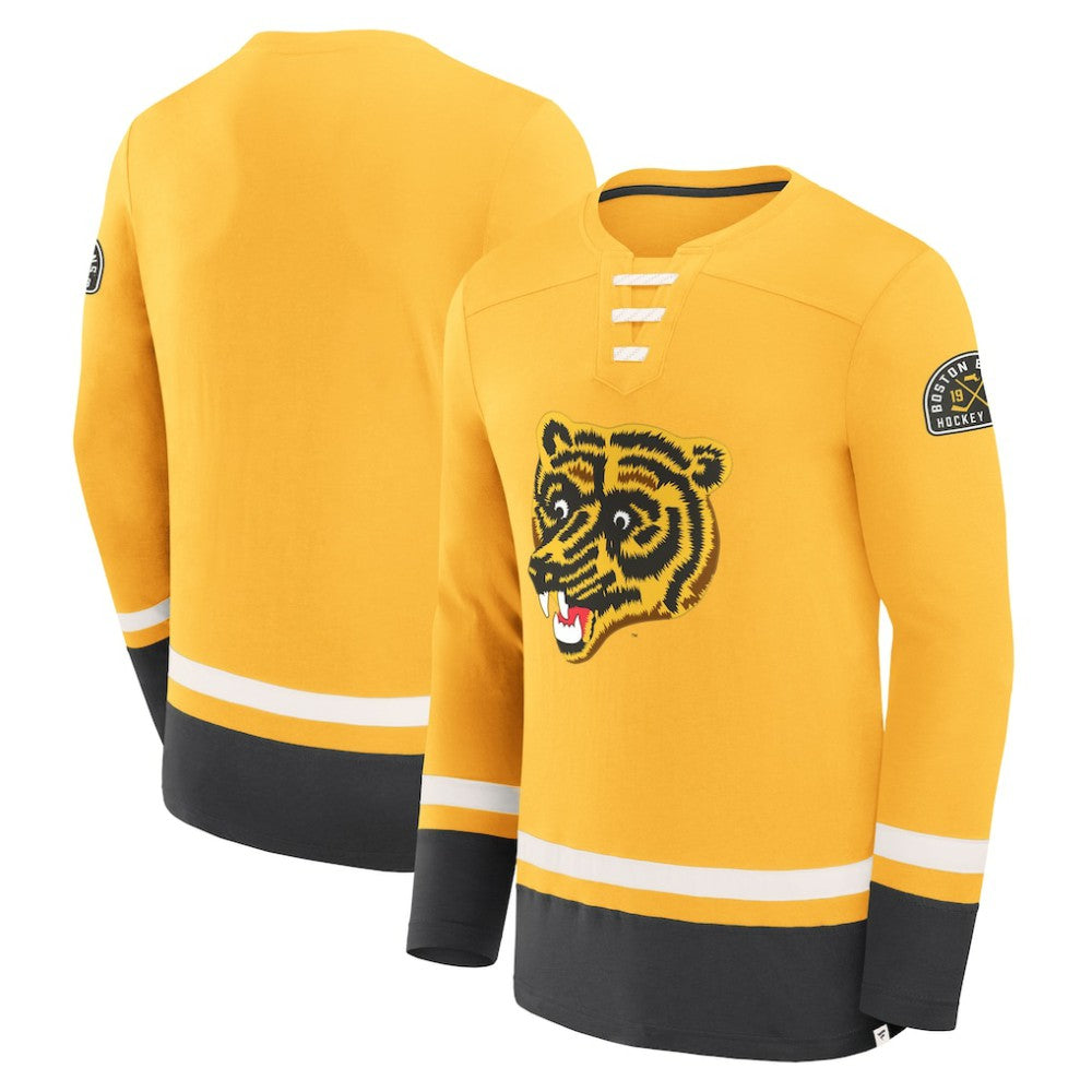 NHL Boston Bruins Fanatics Vintage High Point Long Sleeve T-Shirt
