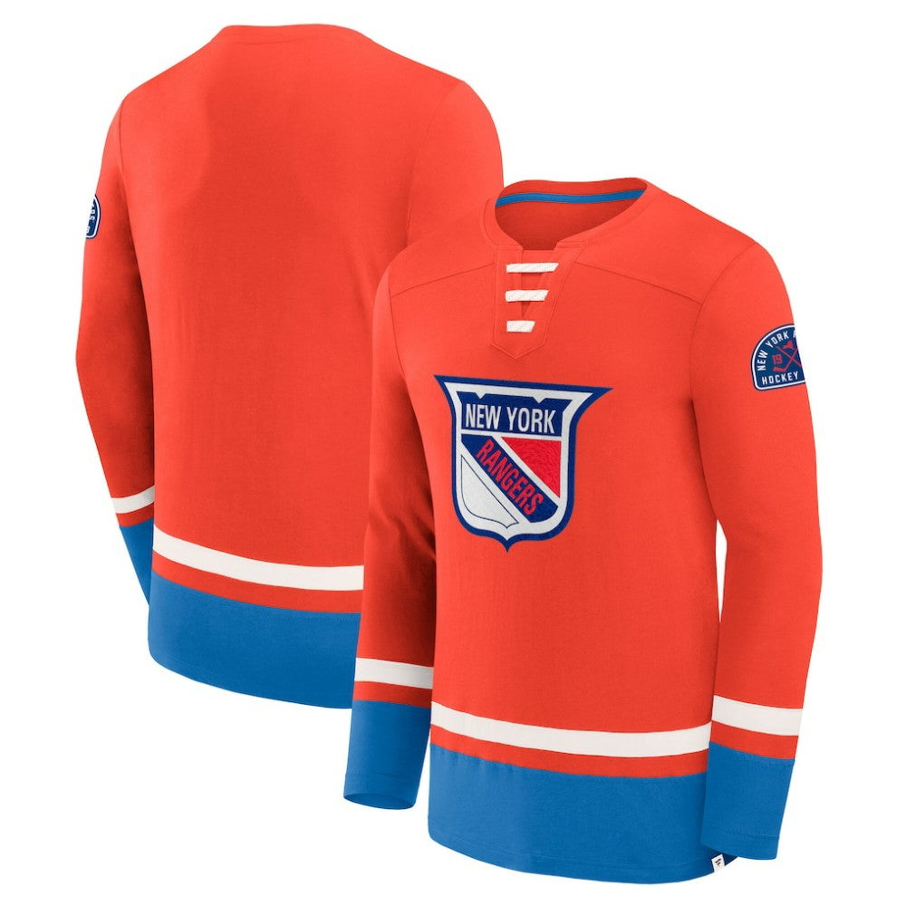 NHL New York Rangers Fanatics Vintage High Point Long Sleeve T-Shirt