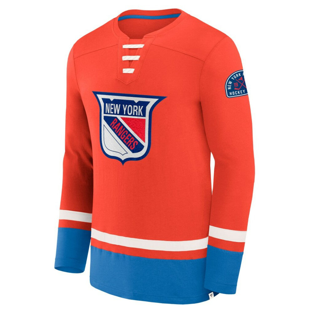 NHL New York Rangers Fanatics Vintage High Point Long Sleeve T-Shirt