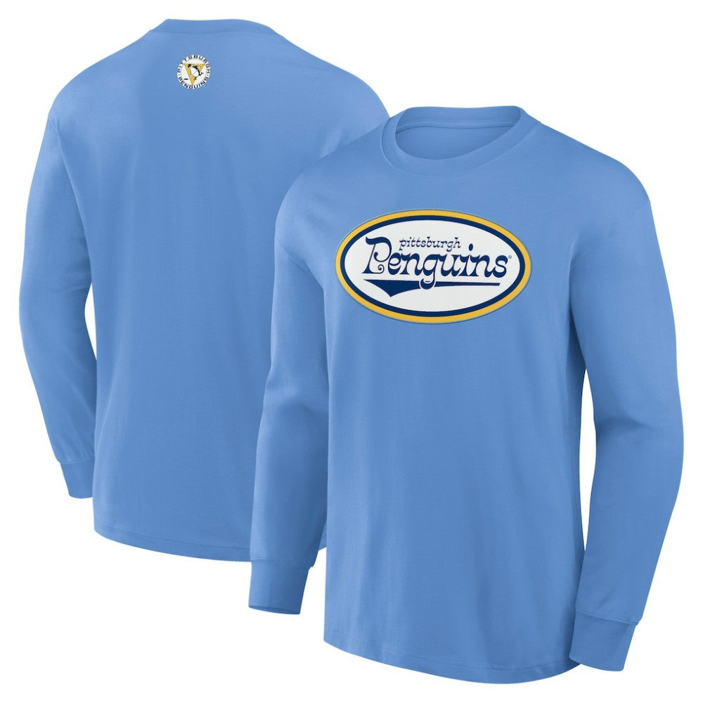 NHL Pittsburgh Penguins Fanatics Vintage Rewind Long Sleeve T-Shirt