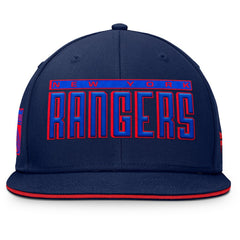 NHL New York Rangers Fanatics Fundamental Gino Stack Snapback Hat