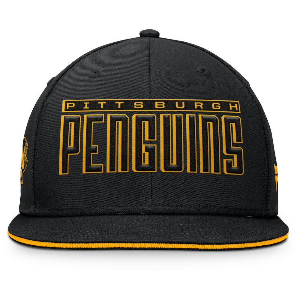 NHL Pittsburgh Penguins Fanatics Fundamental Gino Stack Snapback Hat