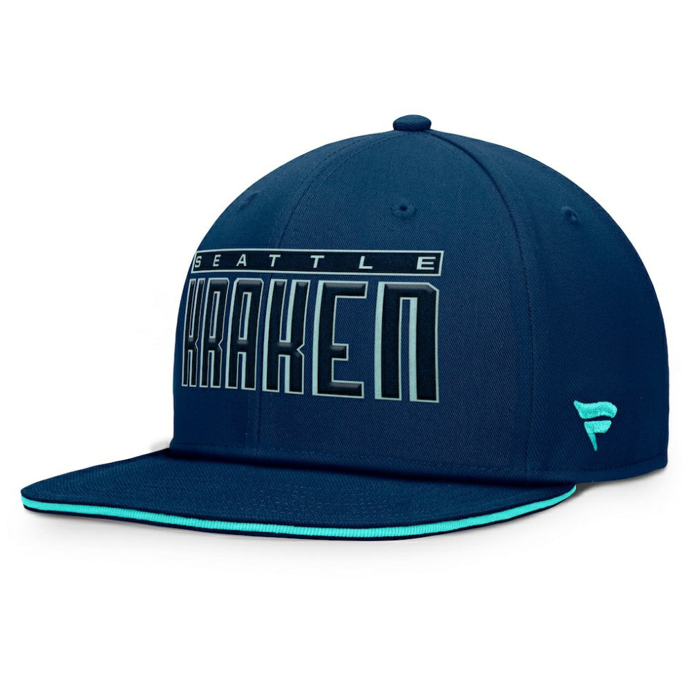 NHL Seattle Kraken Fanatics Fundamental Gino Stack Snapback Hat