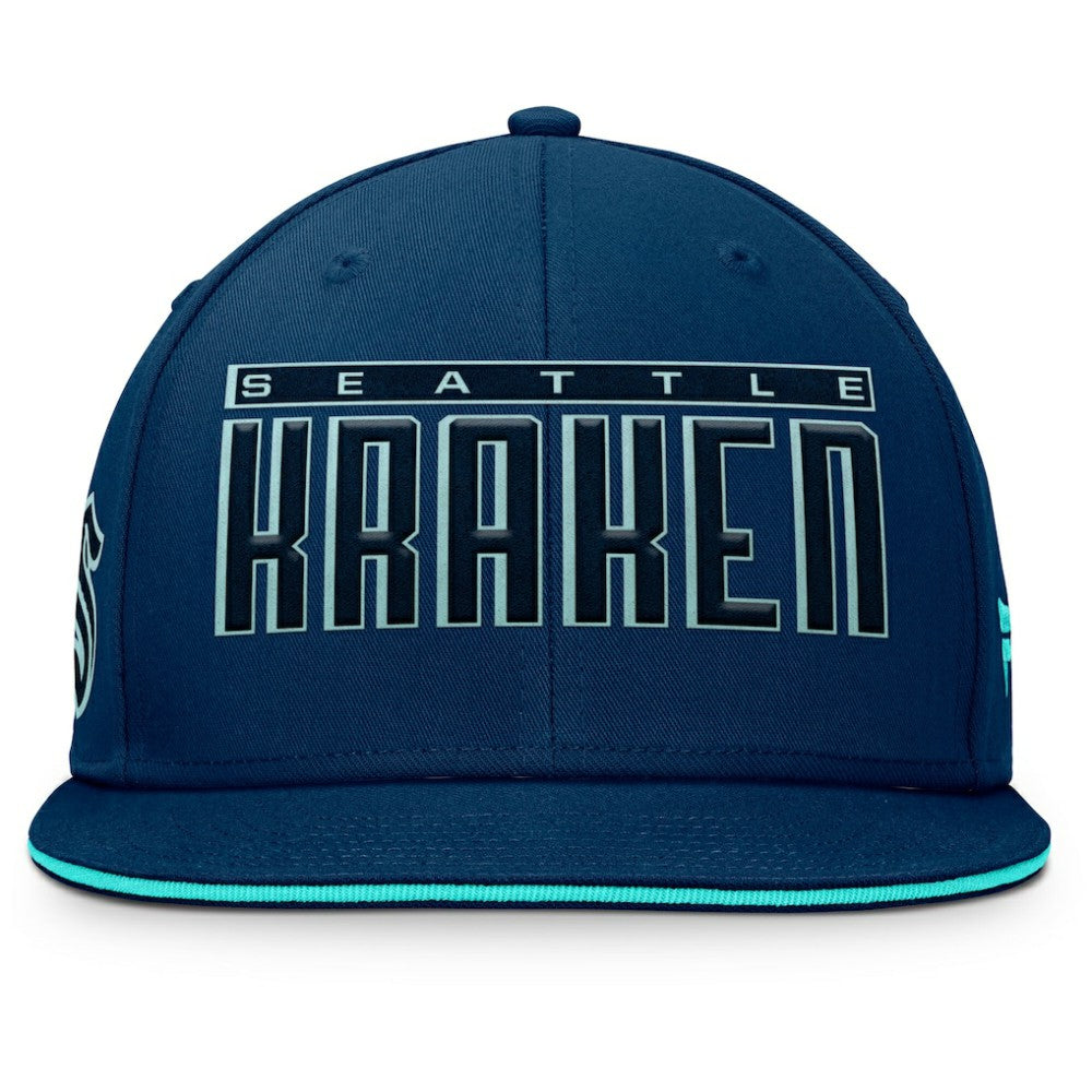 NHL Seattle Kraken Fanatics Fundamental Gino Stack Snapback Hat