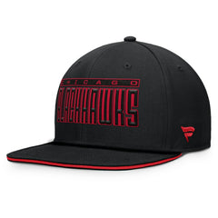 NHL Chicago Blackhawks Fanatics Fundamental Gino Stack Snapback Hat