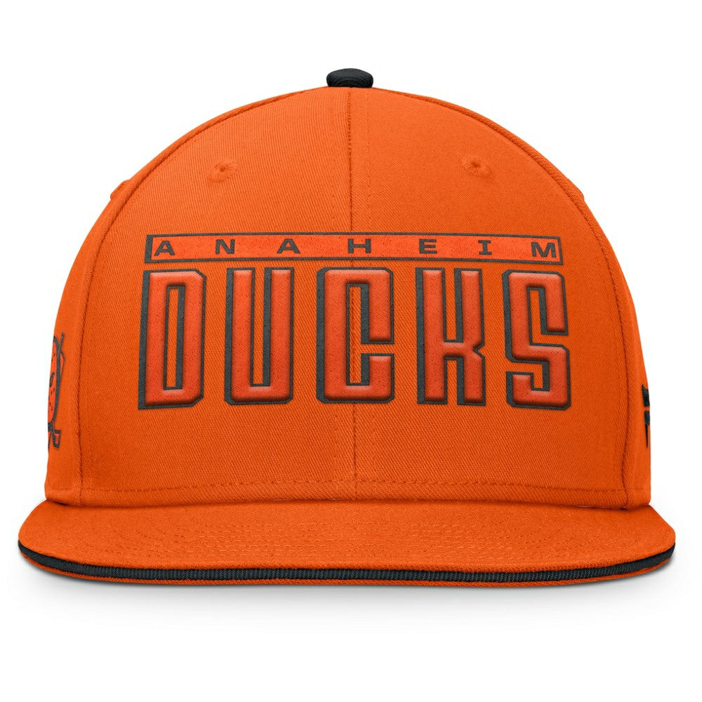 NHL Anaheim Ducks Fanatics Fundamental Gino Stack Snapback Hat
