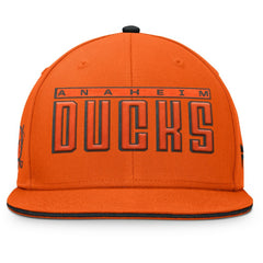 NHL Anaheim Ducks Fanatics Fundamental Gino Stack Snapback Hat