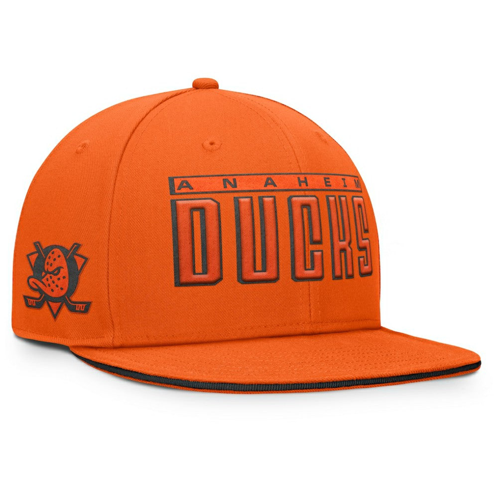NHL Anaheim Ducks Fanatics Fundamental Gino Stack Snapback Hat