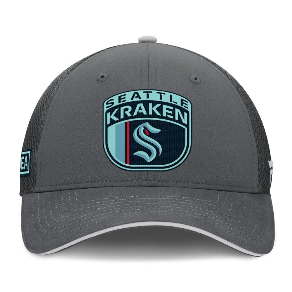 NHL Seattle Kraken Fanatics Authentic Pro Home Ice Trucker Adjustable Hat