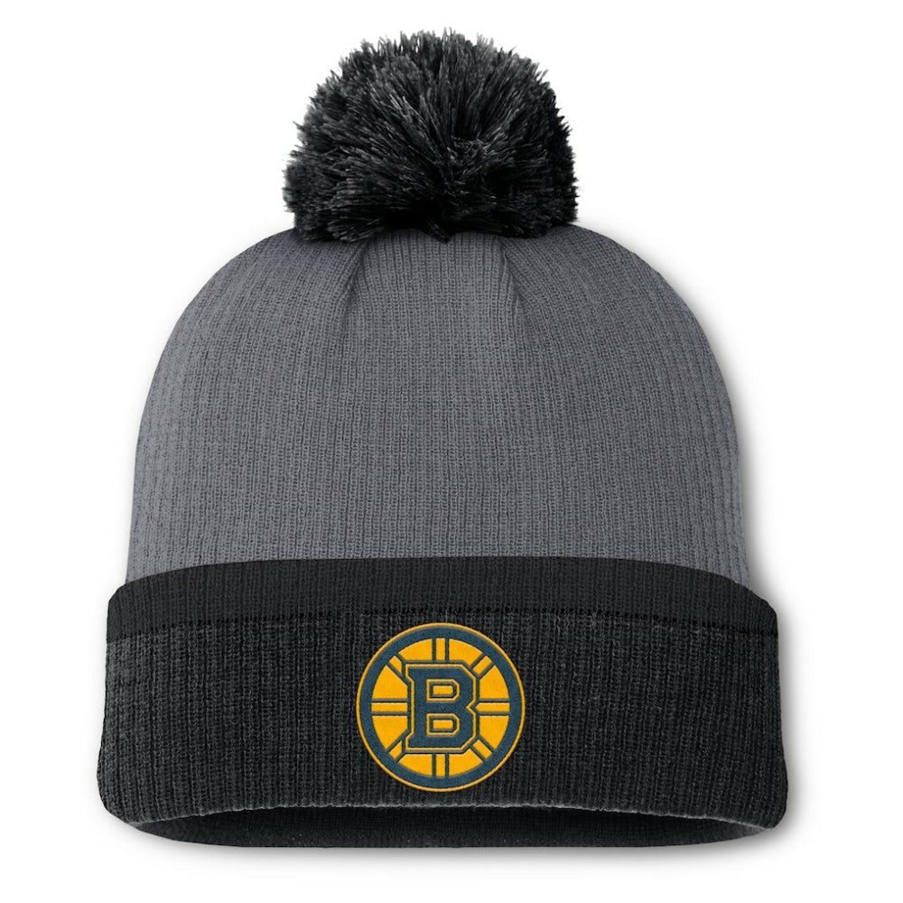 NHL Boston Bruins Fanatics Women's Cuffed Knit Hat with Pom