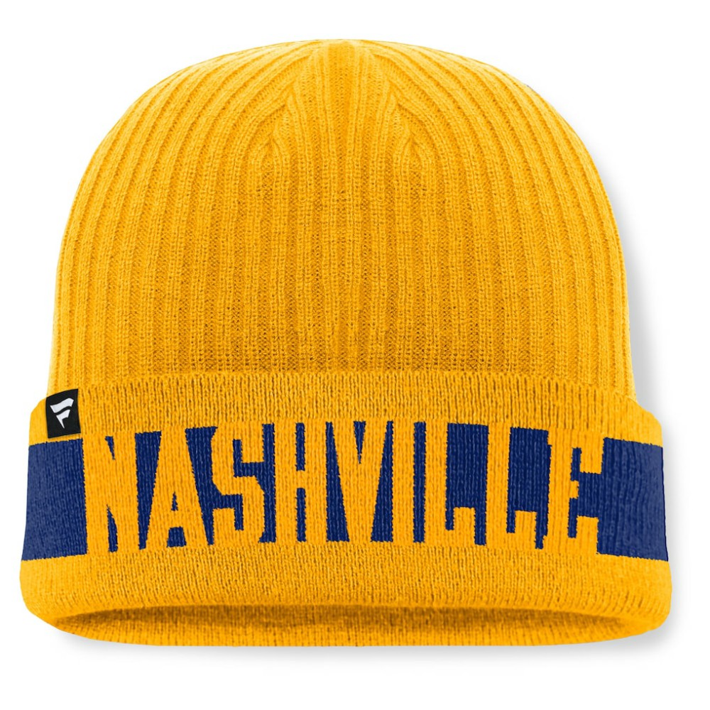 NHL Nashville Predators Fanatics Blueliner Cuffed Knit Hat