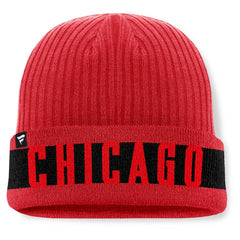 NHL Chicago Blackhawks Fanatics Blueliner Cuffed Knit Hat