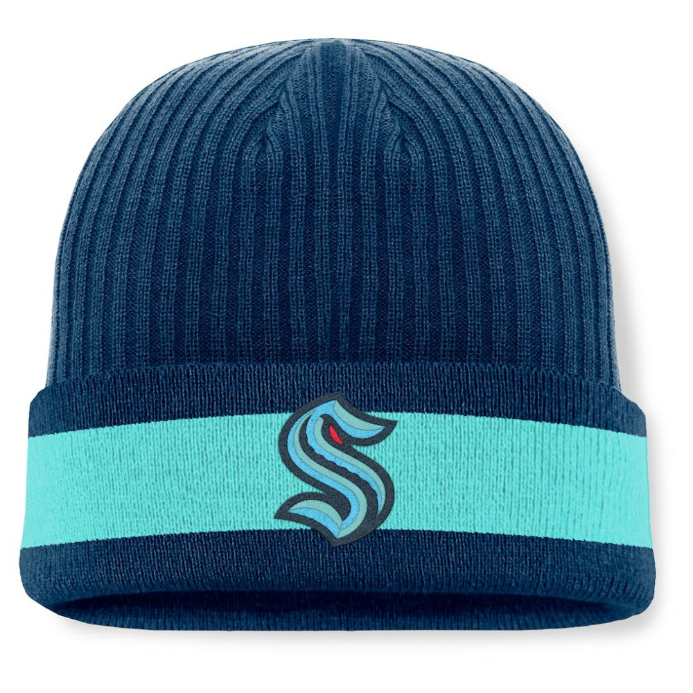 NHL Seattle Kraken Fanatics Blueliner Cuffed Knit Hat