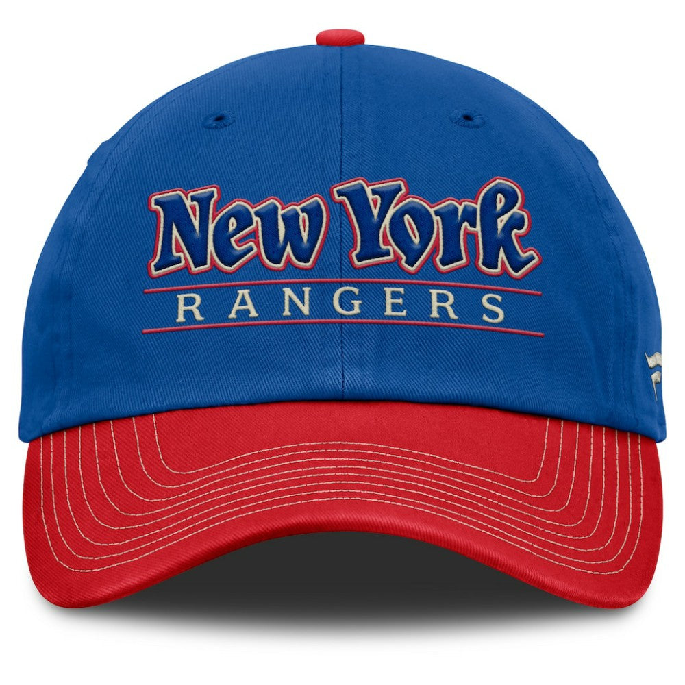 NHL New York Rangers Fanatics Heritage Home Ice Two-Tone Adjustable Hat