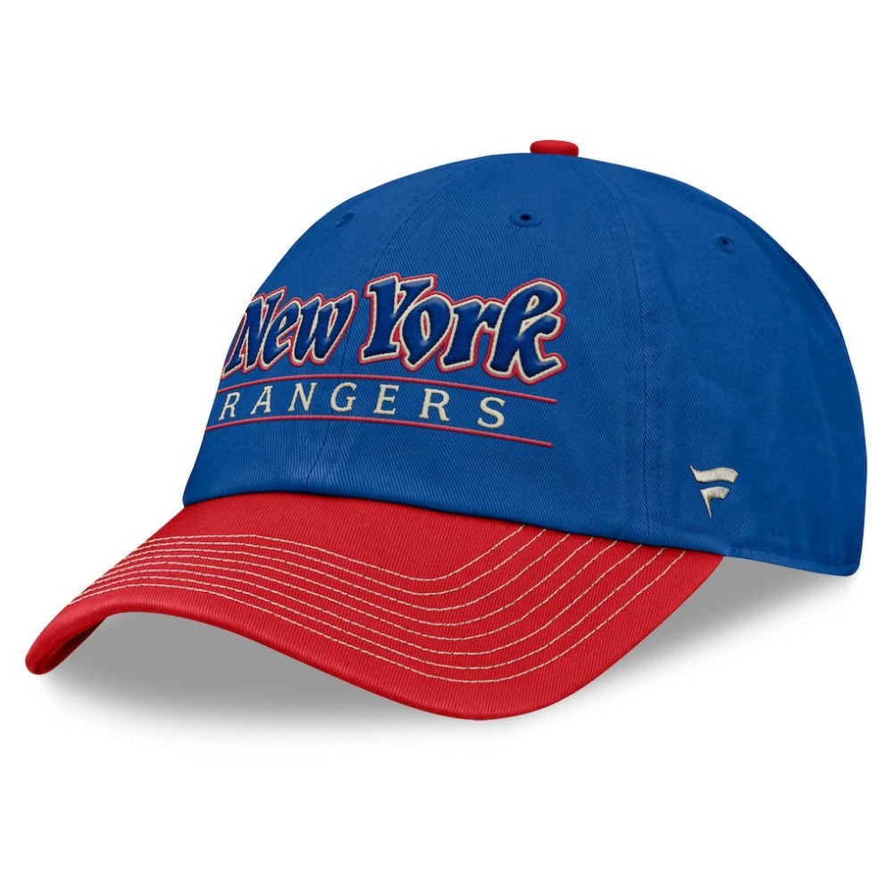 NHL New York Rangers Fanatics Heritage Home Ice Two-Tone Adjustable Hat