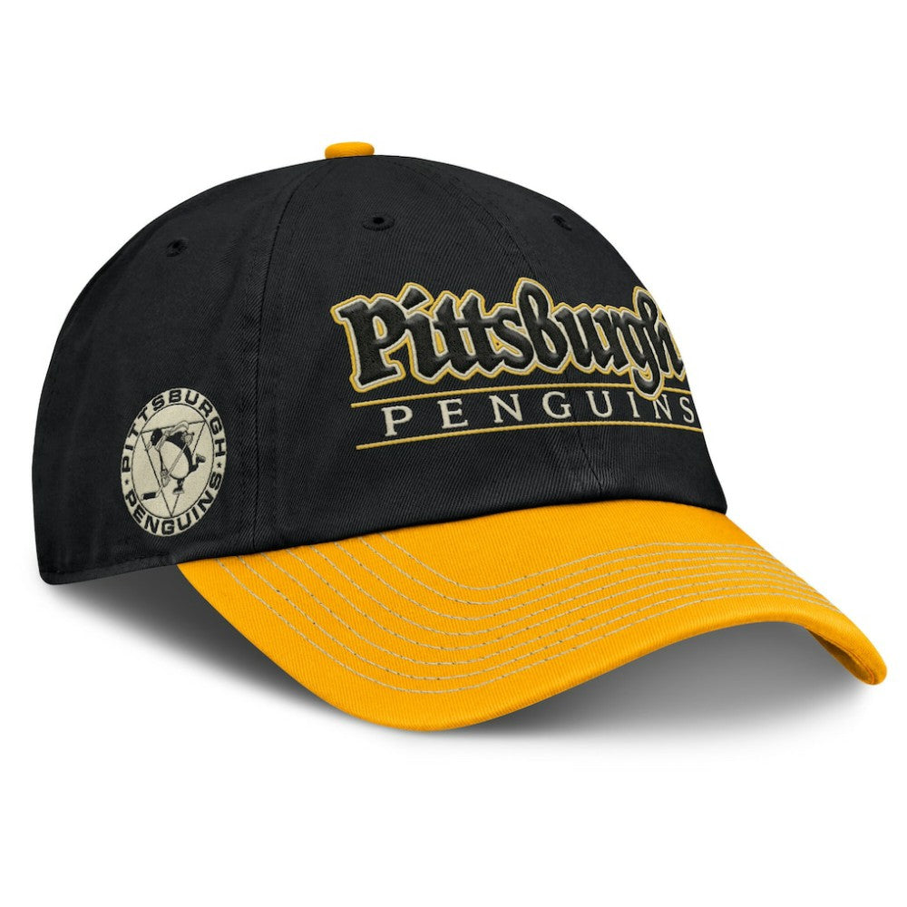 NHL Pittsburgh Penguins Fanatics Heritage Home Ice Two-Tone Adjustable Hat