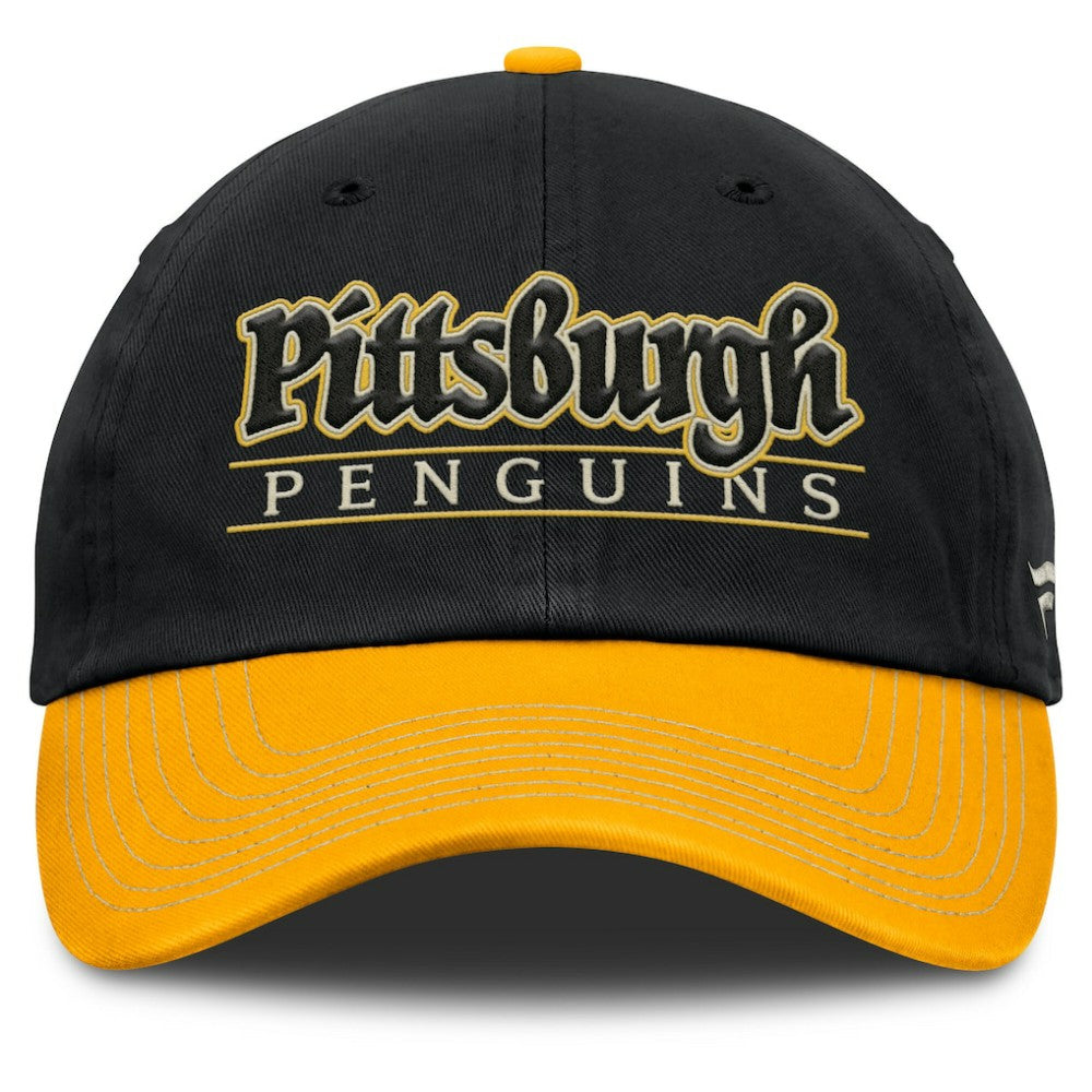 NHL Pittsburgh Penguins Fanatics Heritage Home Ice Two-Tone Adjustable Hat
