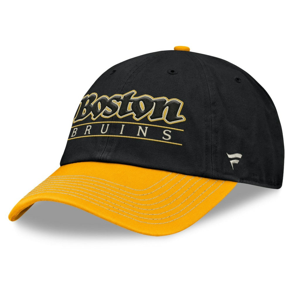 NHL Boston Bruins Fanatics Heritage Home Ice Two-Tone Adjustable Hat