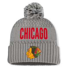 NHL Chicago Blackhawks Fanatics Women's Heritage Tilly Cuffed Knit Hat with Pom