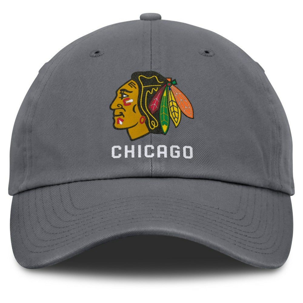 NHL Chicago Blackhawks Fanatics Washed Adjustable Hat