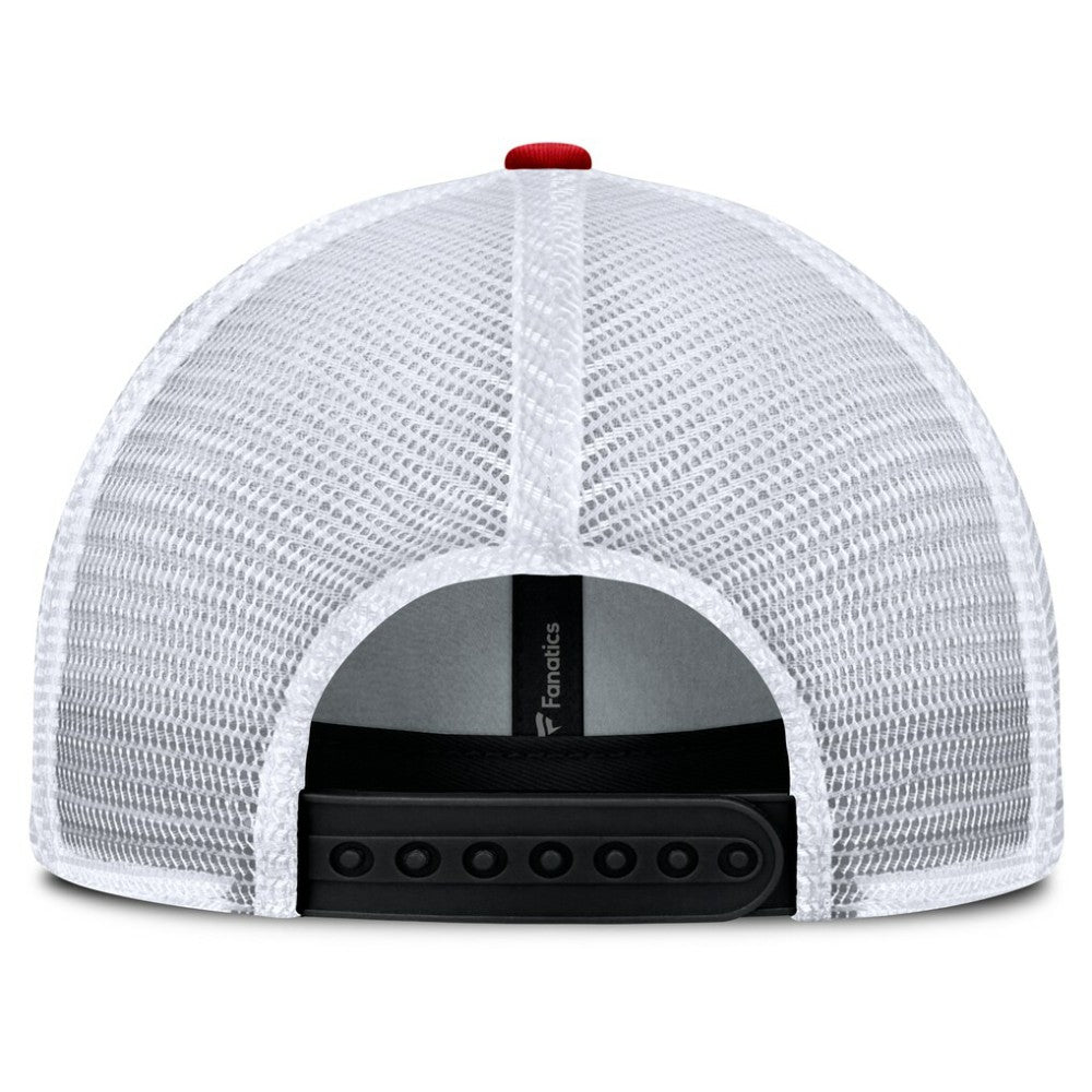 NHL New Jersey Devils Fanatics Fundamental One-Time Trucker Adjustable Hat