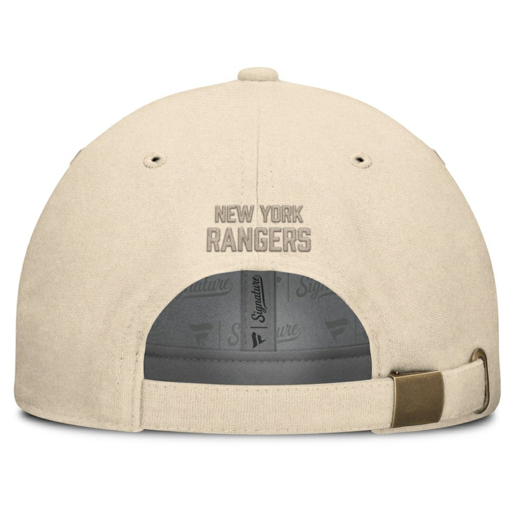 NHL New York Rangers Fanatics Front Office Canvas Adjustable Hat