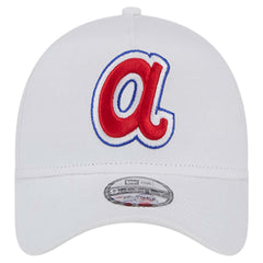 White Atlanta Braves New Era TC A-Frame 9FORTY Adjustable Hat