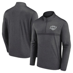 NHL Los Angeles Kings Logo Athletic Head-to-Head Raglan Quarter-Zip Top