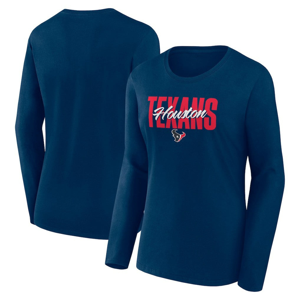 Logo Athletic Women's Grip Long Sleeve T-Shirt - Houston Texans T-shirts