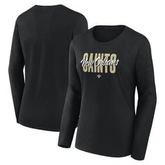 Logo Athletic Women's Grip Long Sleeve T-Shirt - New Orleans Saints T-shirts
