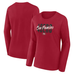 Logo Athletic Women's Grip Long Sleeve T-Shirt - San Francisco 49ers T-shirts