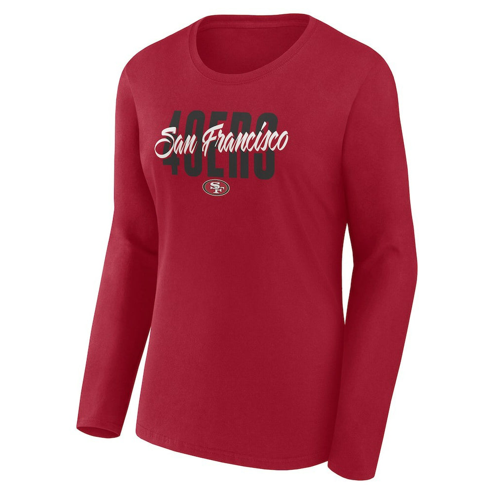 Logo Athletic Women's Grip Long Sleeve T-Shirt - San Francisco 49ers T-shirts