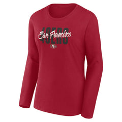 Logo Athletic Women's Grip Long Sleeve T-Shirt - San Francisco 49ers T-shirts