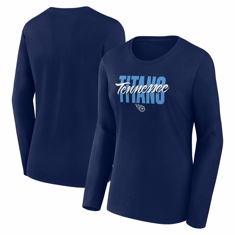 Logo Athletic Women's Grip Long Sleeve T-Shirt - Tennessee Titans T-shirts