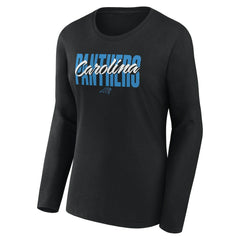 Logo Athletic Women's Grip Long Sleeve T-Shirt - Carolina Panthers T-shirts