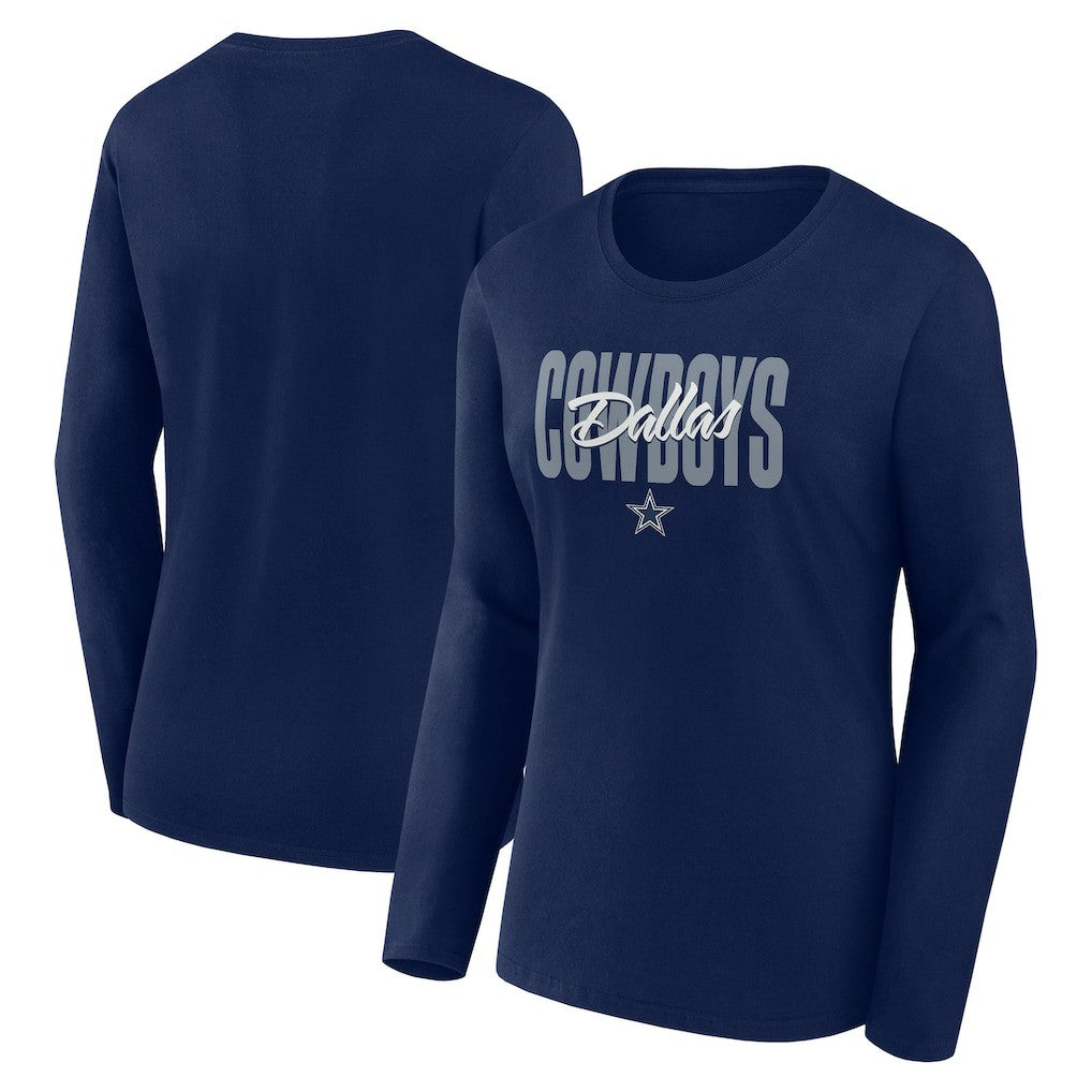 Logo Athletic Women's Grip Long Sleeve T-Shirt - Dallas Cowboys T-shirts