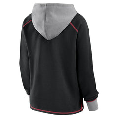 Logo Athletic Women's Boom Fleece Pullover V-Neck Hoodie - Atlanta Falcons Hoodies