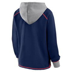 Logo Athletic Women's Boom Fleece Pullover V-Neck Hoodie - New England Patriots Hoodies