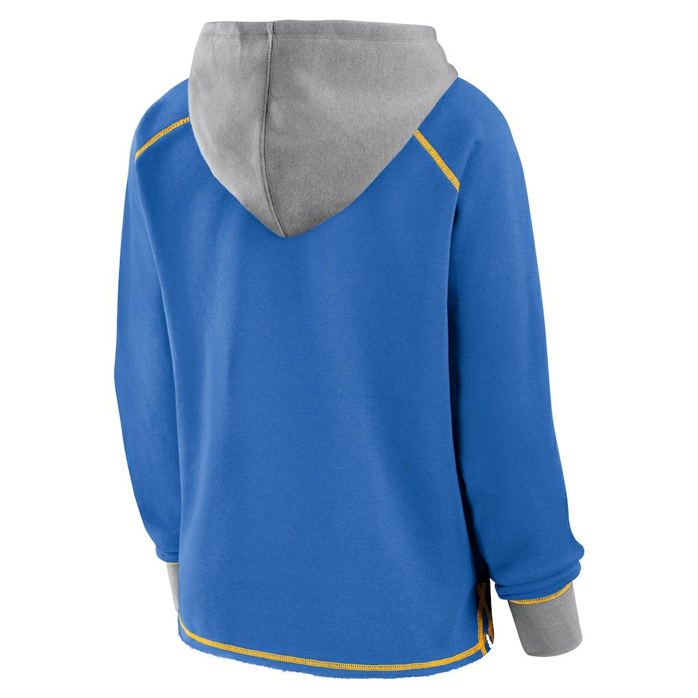 Logo Athletic Women's Boom Fleece Pullover V-Neck Hoodie - Los Angeles Chargers Hoodies
