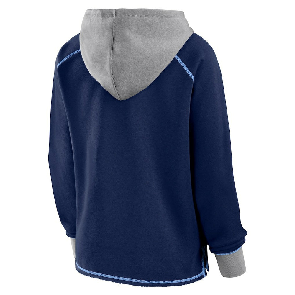 Logo Athletic Women's Boom Fleece Pullover V-Neck Hoodie - Tennessee Titans Hoodies