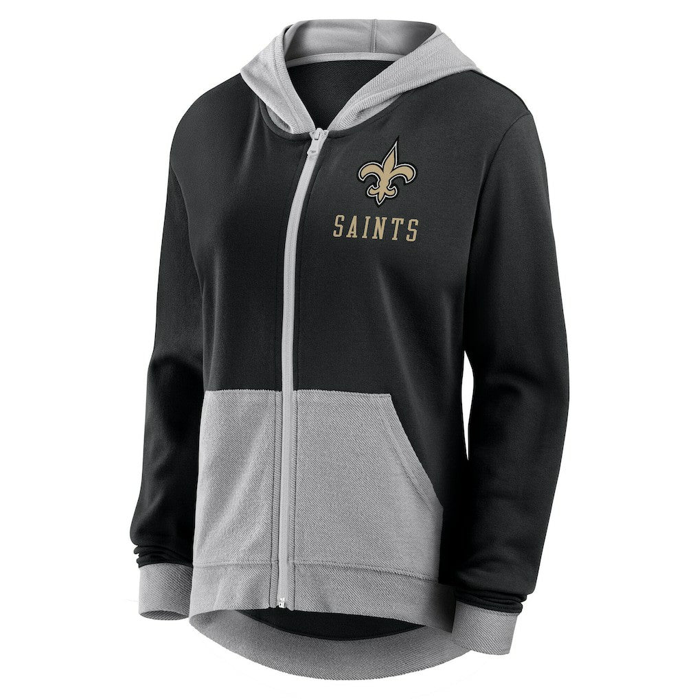 Logo Athletic Women's Hit It French Terry Full-Zip Hoodie - New Orleans Saints Hoodies
