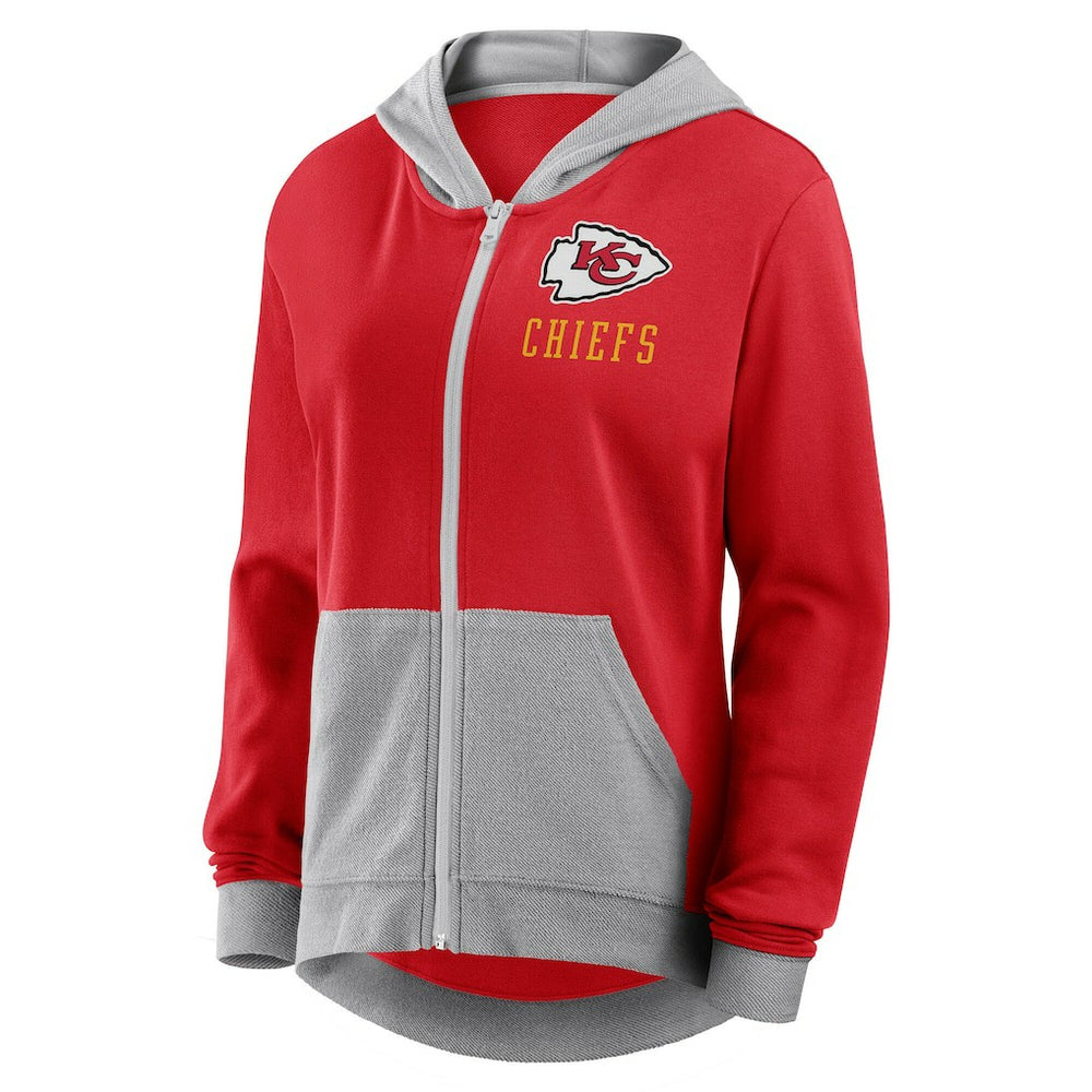 Logo Athletic Women's Hit It French Terry Full-Zip Hoodie - Kansas City Chiefs Hoodies