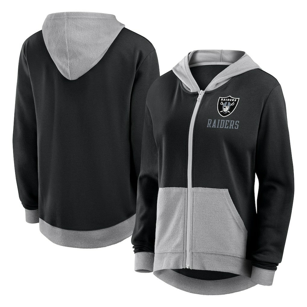 Logo Athletic Women's Hit It French Terry Full-Zip Hoodie - Las Vegas Raiders Hoodies