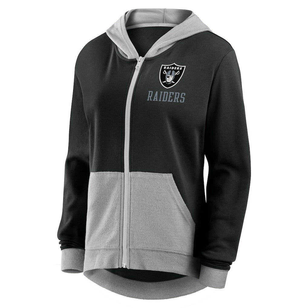 Logo Athletic Women's Hit It French Terry Full-Zip Hoodie - Las Vegas Raiders Hoodies