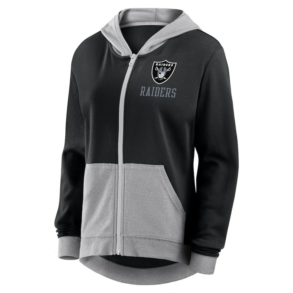 Logo Athletic Women's Hit It French Terry Full-Zip Hoodie - Las Vegas Raiders Hoodies