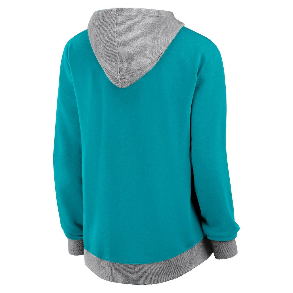 Logo Athletic Women's Hit It French Terry Full-Zip Hoodie - Miami Dolphins Hoodies
